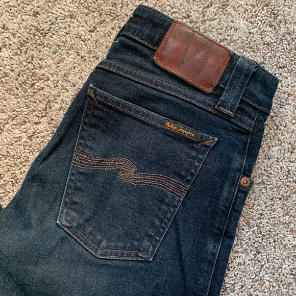Nudie Skinny Lin Jean in Dry Steel Denim - Picture 2 of 15